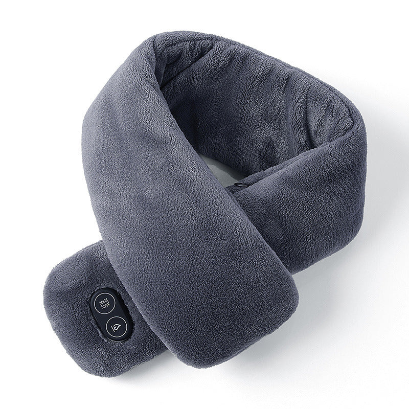 Women Men Soft Temperature Control Pain Relief Cervical Massage Shoulder Neck Wrap USB Heated Scarf Shawl Washable Winter Warm Limorista