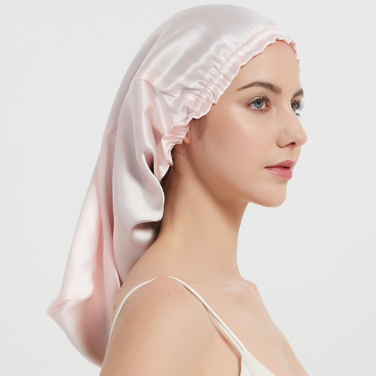 Silk Long Tube Nightcap Hair Care Thermal Heat Cap Limorista