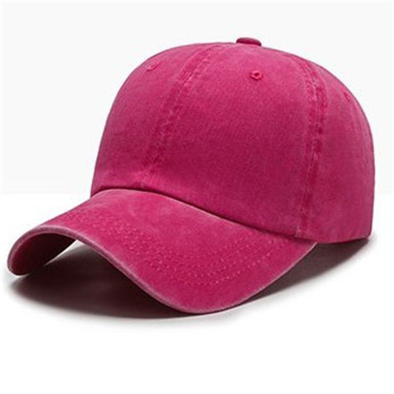 Washed Solid Color Light Board Baseball Cap For Women Limorista
