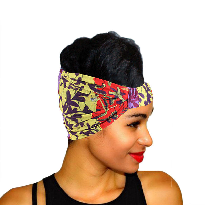 African print wide headscarf Limorista