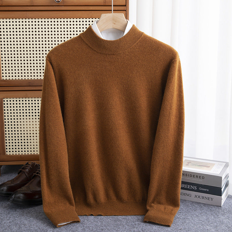 Half-collar Wool Sweater Male Limorista