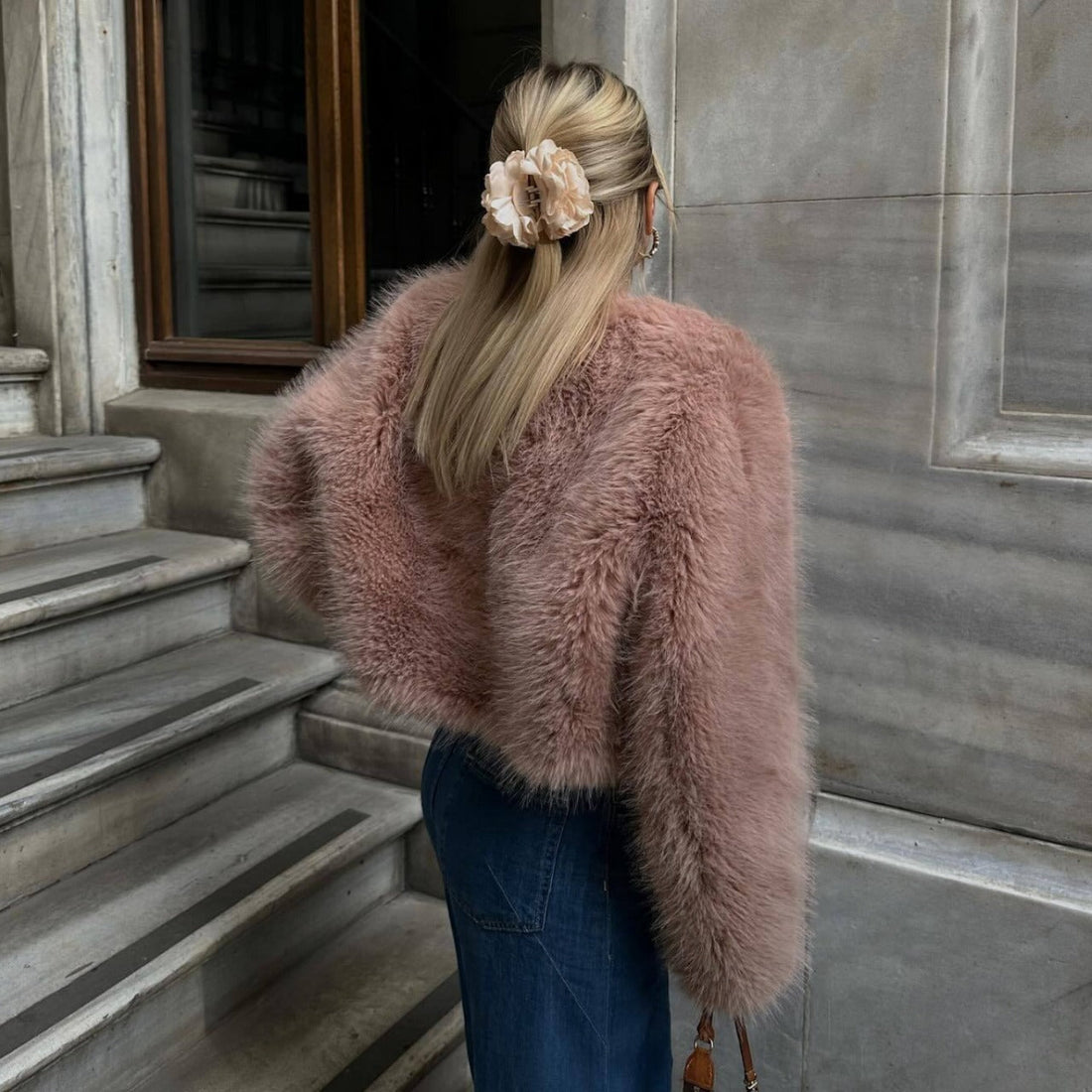 Polyester Imitation Fur Women&