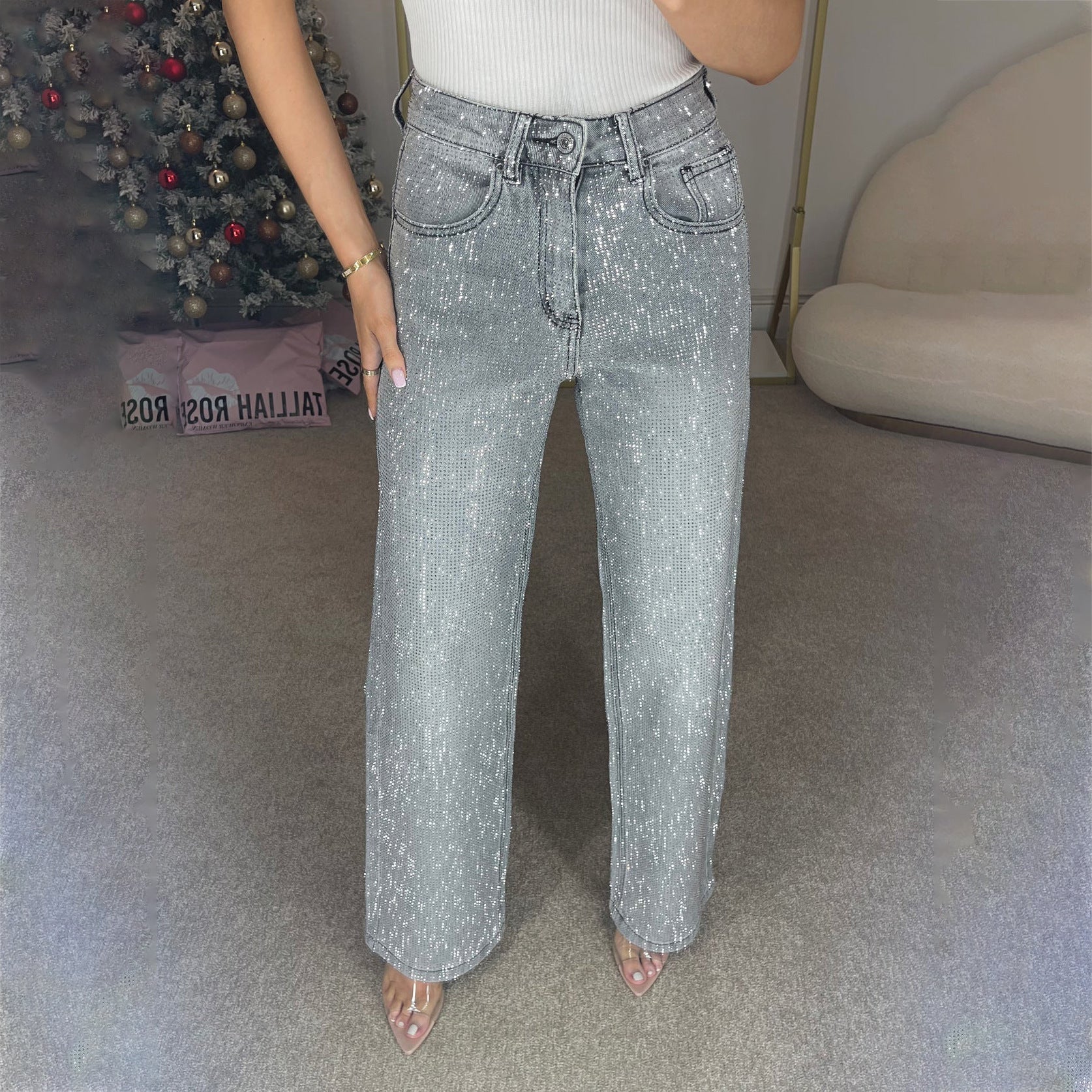 Summer High Waist All-matching Pants Women&