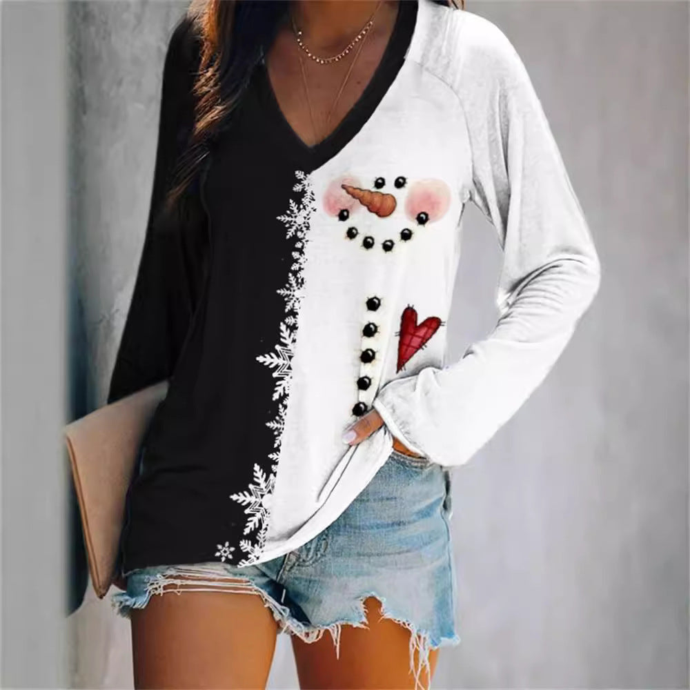 Limorista - Gradient Color Color Matching Casual Long Sleeve