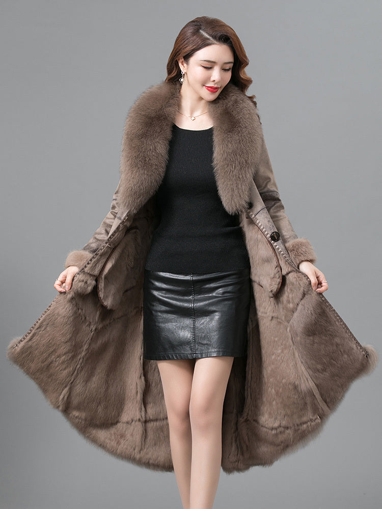 Real Fur One Woman Coat Thickened Limorista
