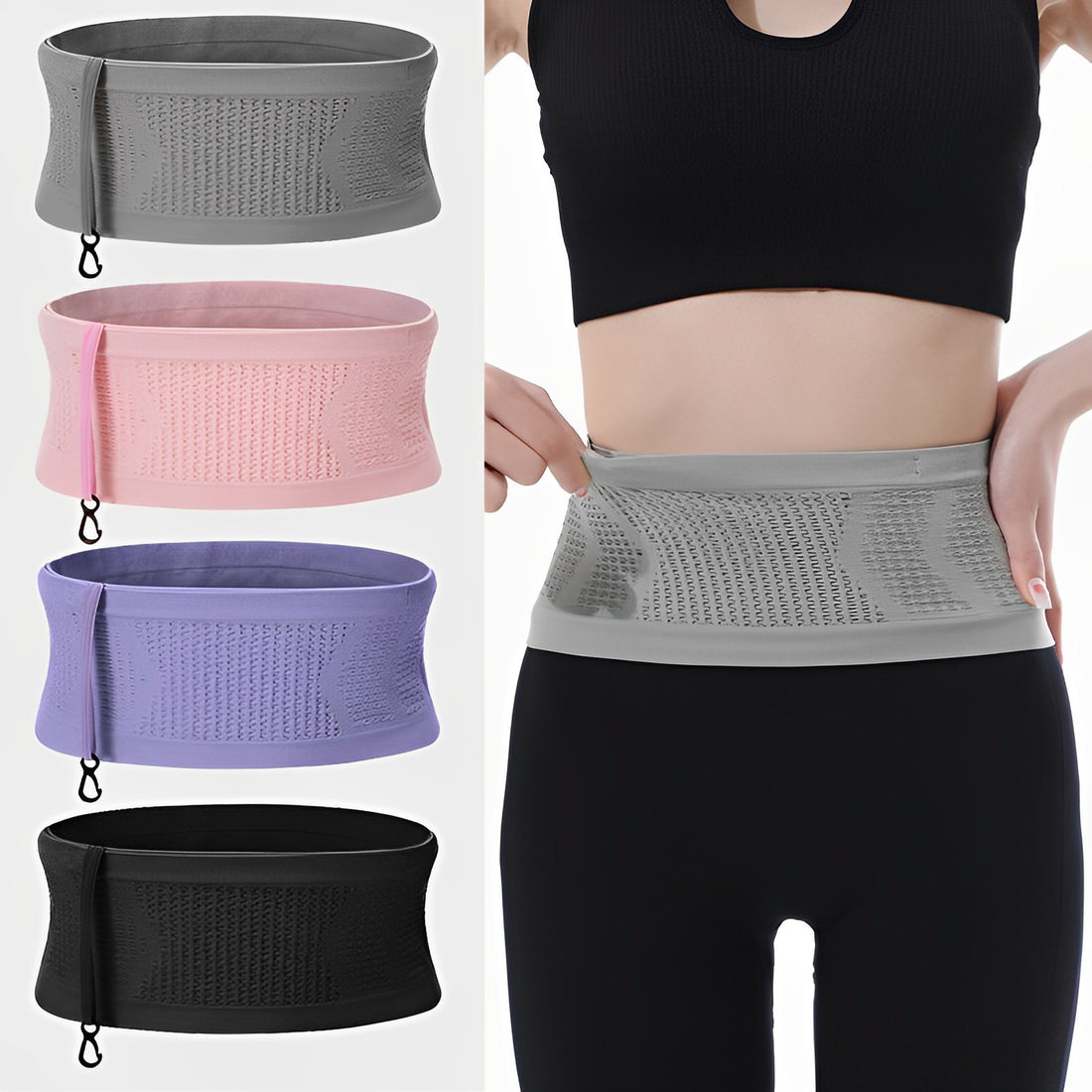 High-stretch Large Capacity Sports Multifunctional Security Breathable Corset Portable Gym Loose Elastic Waist Pack Invisible Fitness Limorista