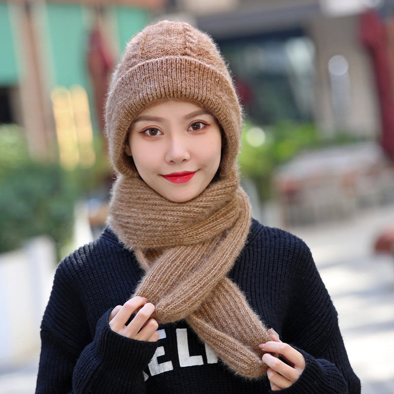 Hat And Scarf All-in-one Women&