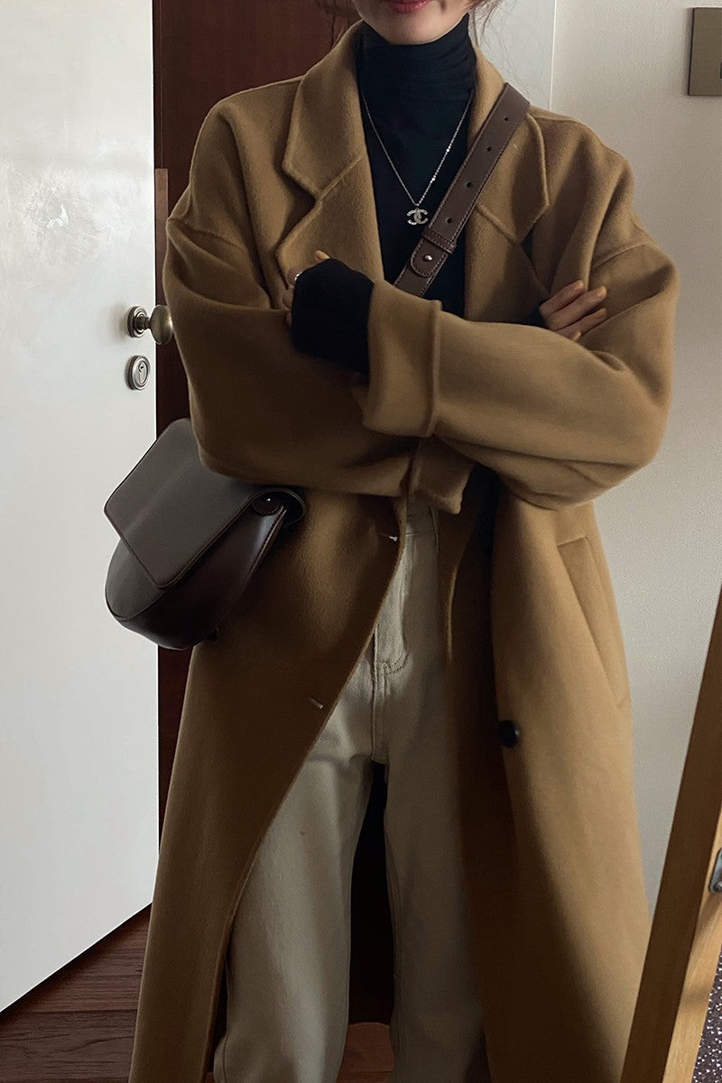 Mid-length Cashmere Coat Women&