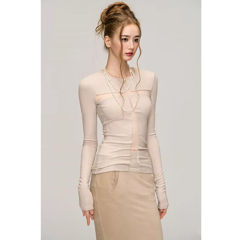 Fashion Long Sleeve Bottoming Shirt For Women Limorista