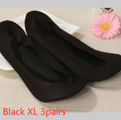 3D Arch Foot Massage Health Care Women Summer Socks Ice Silk Socks Shallow Mouth Silica Gel Invisible Slippers Feet Care Limorista
