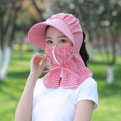 Sun protection hat female cover face summer Limorista