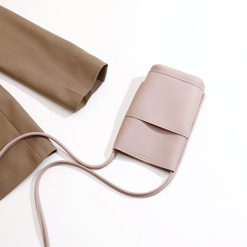 High-grade Soft Leather Mobile Phone Bag Female Crossbody Limorista