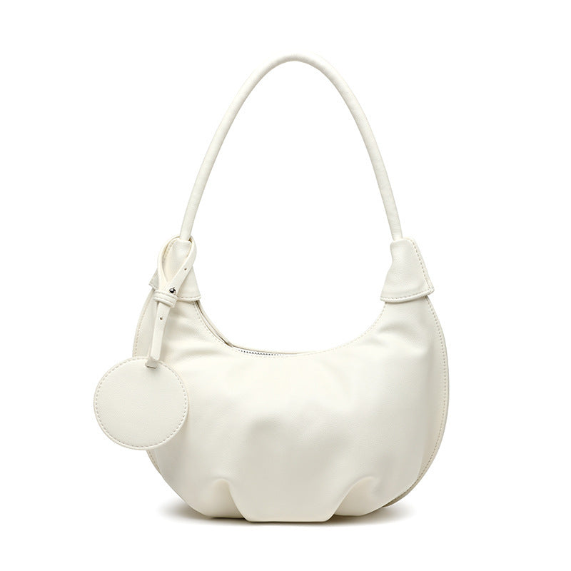 Portable Underarm Bag Leisure Soft Leather Versatile Shoulder Dumpling Bag Limorista
