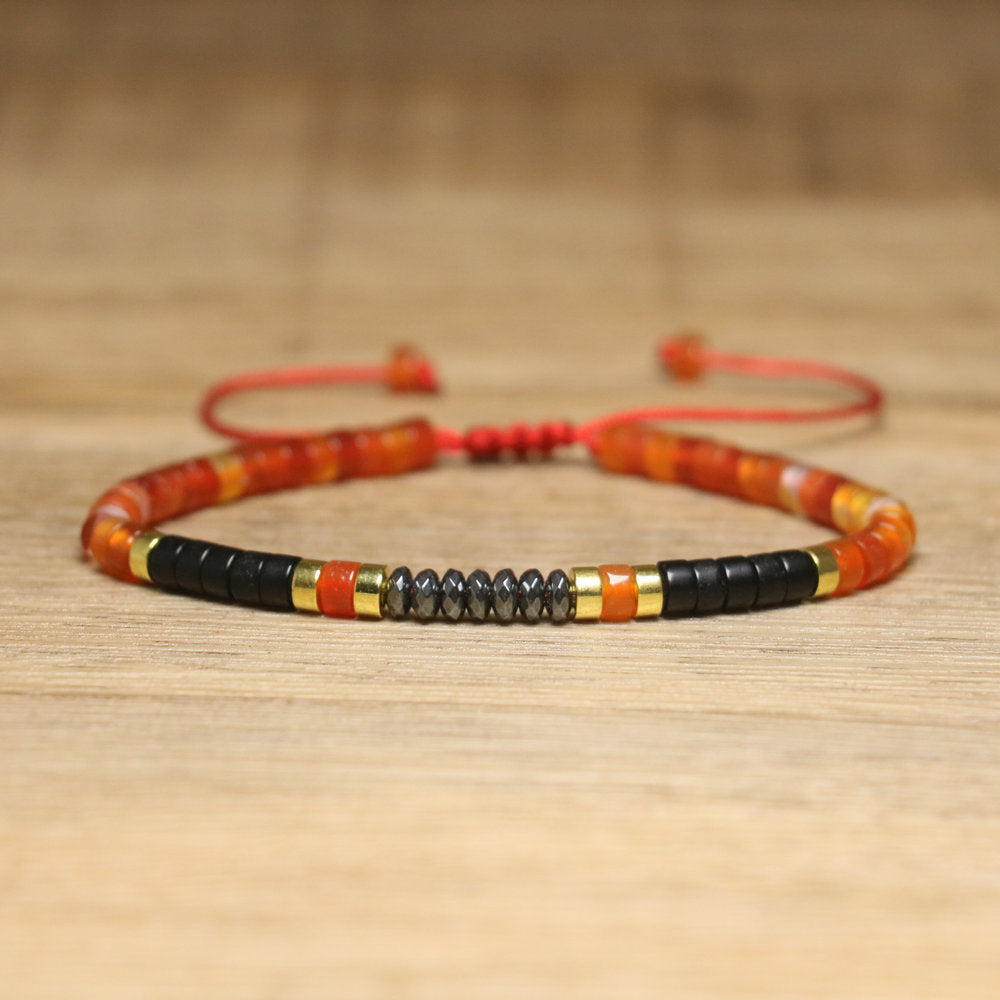 Spacer Beads Beaded Weave Bracelet Women&