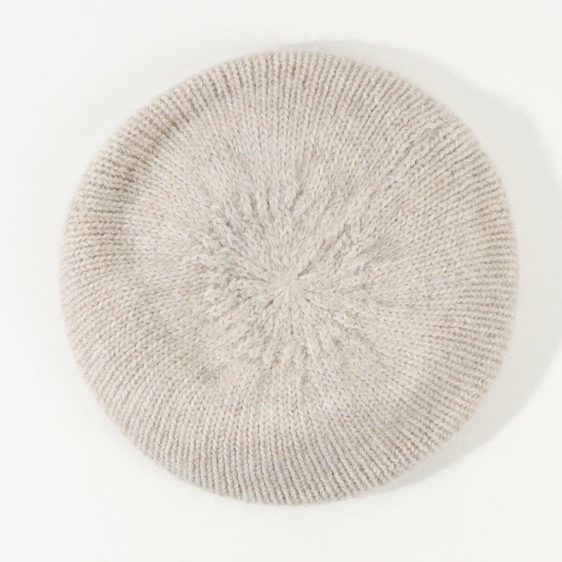 Soft Glutinous Mohair Knitted Plush Knitted Hat Limorista