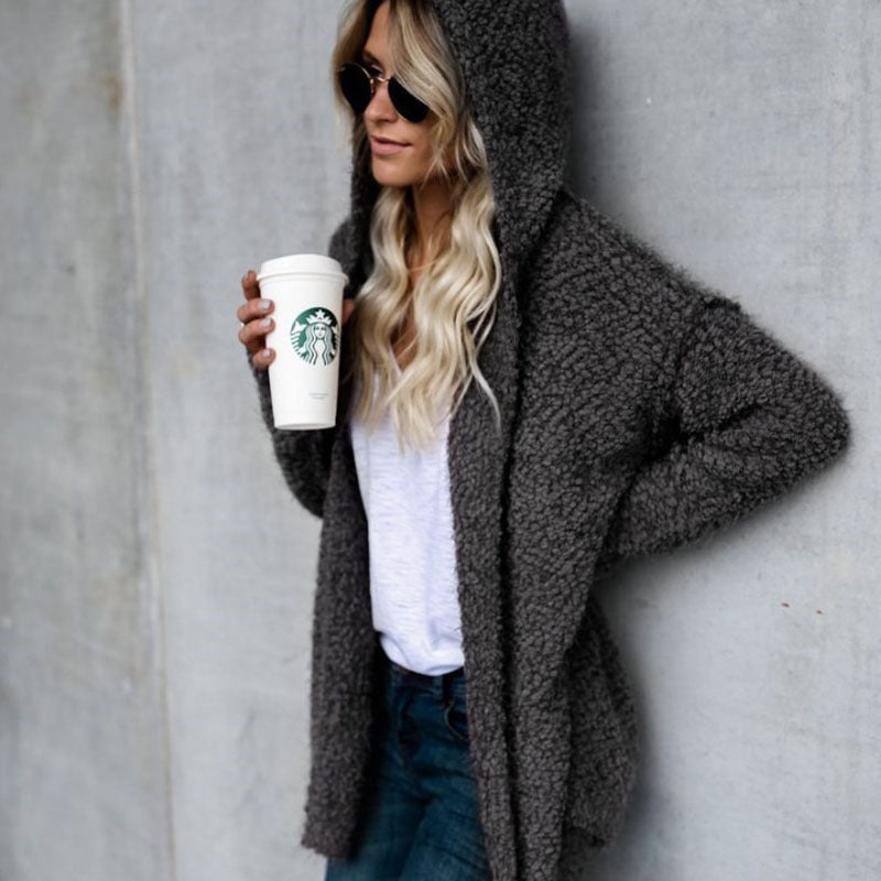 Fashion Hooded Cardigan Jacket Jacket Women Limorista