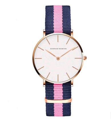 36mm ladies simple watch waterproof Korean white belt student watch Limorista