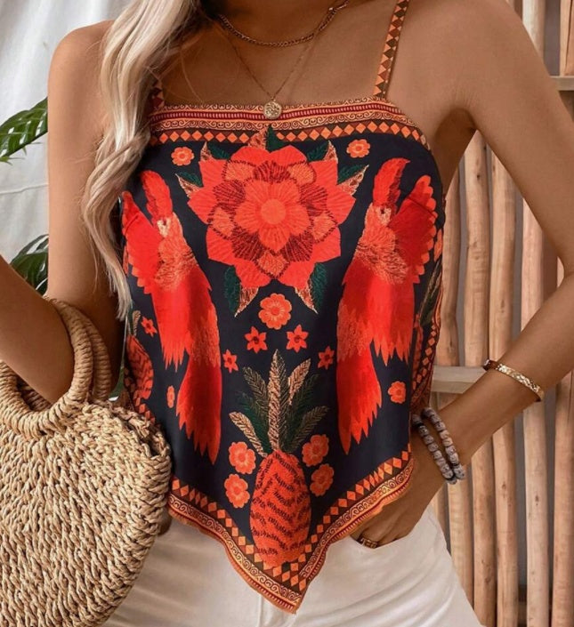 Limorista - Printed Green Plant Positioning Vest