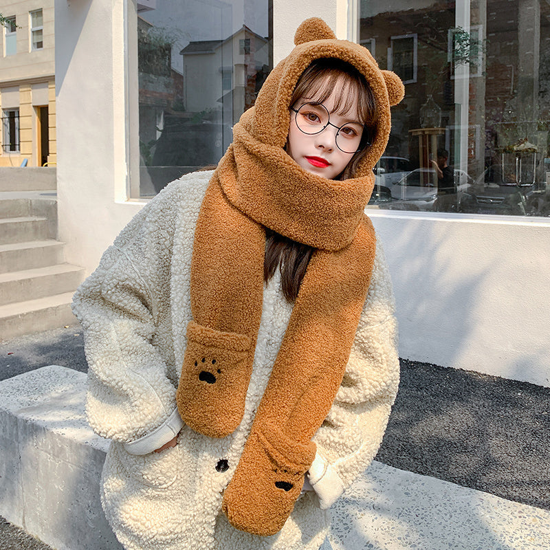 Bear ears scarf hat Limorista