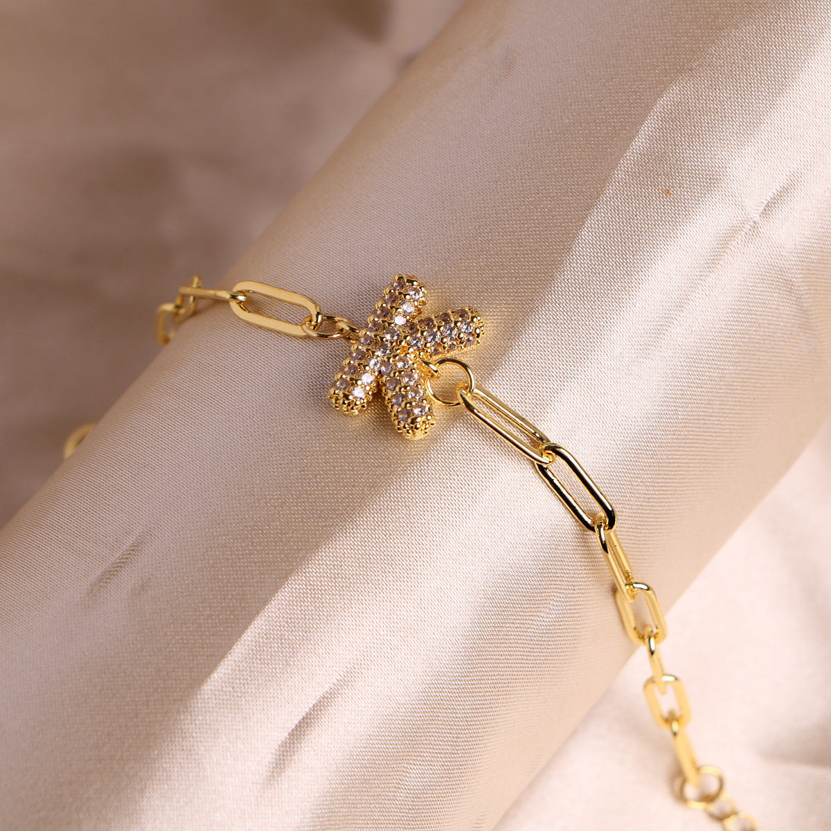 18K Bubble Balloon 26 English Zircon Clip Bracelet Limorista