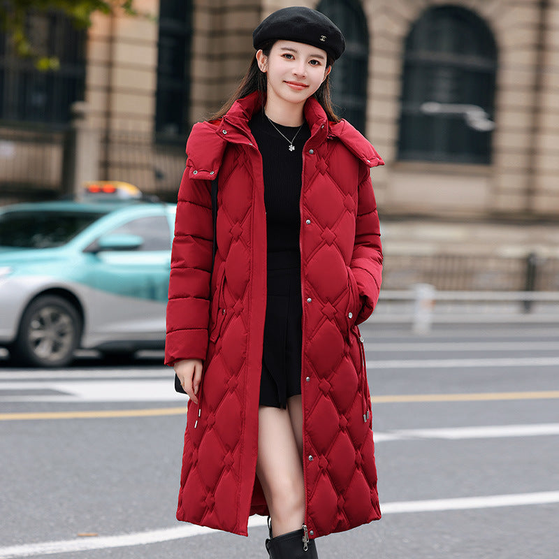 Detachable Hat Cotton-padded Coat Women&