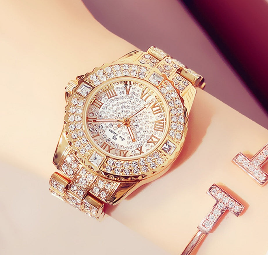 Full diamond ladies quartz watch Limorista