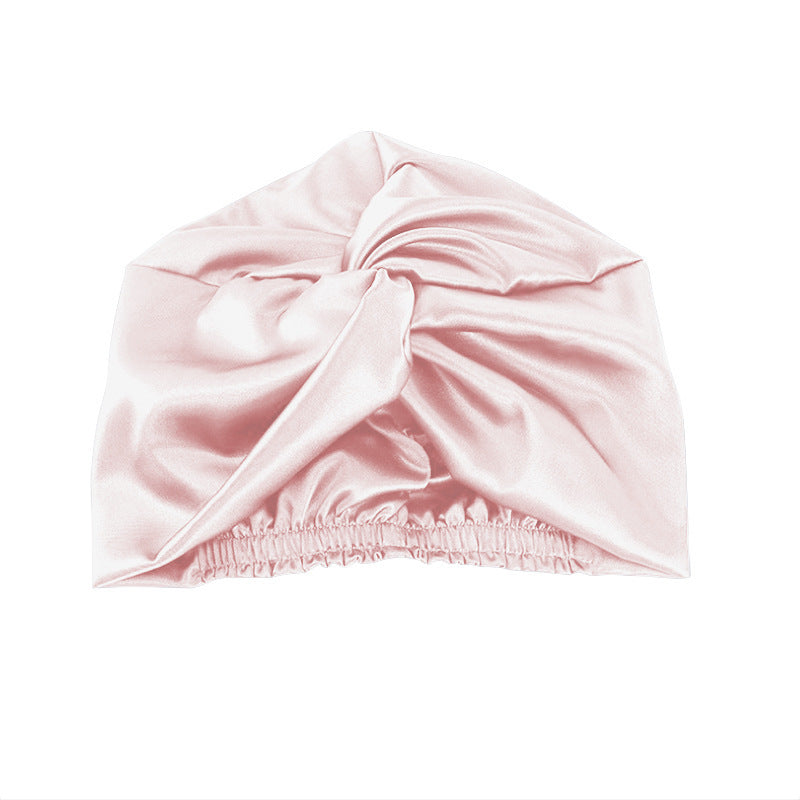 Seamless Silk Double-layer Cross Nightcap Limorista