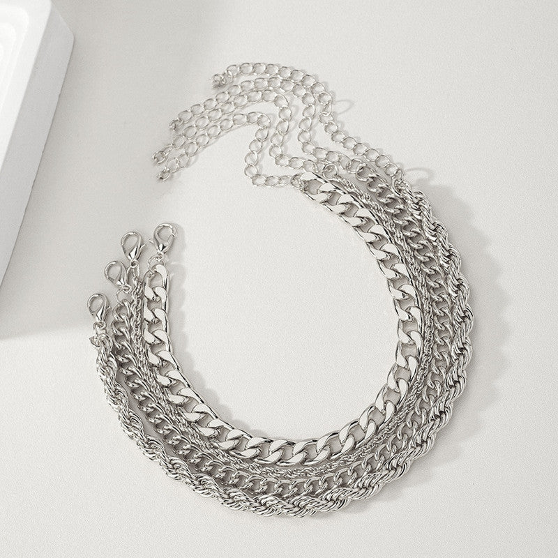 Vintage Hemp Flowers Chain Twin Bracelet Limorista