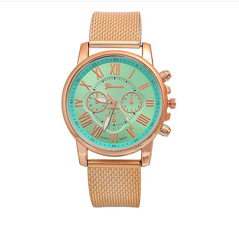 PVC multi-color face bracelet watch Roman digital face quartz watch WISH hot sale ladies Geneva watch Limorista