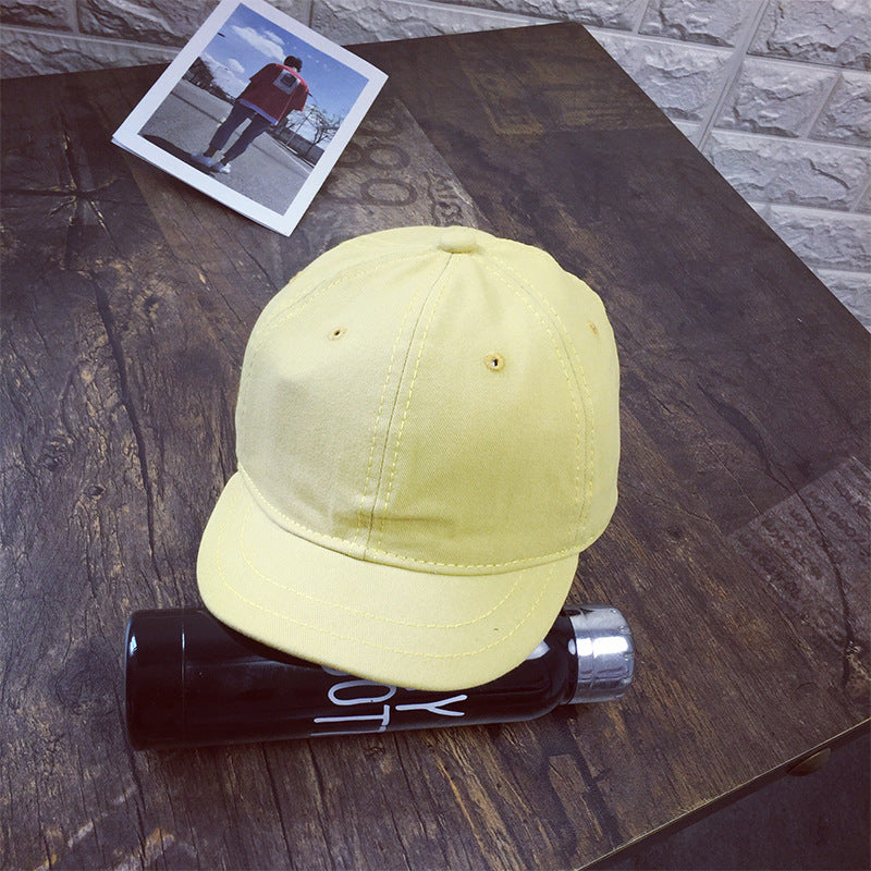 Retro Solid Color POW Hat Spring Short Brim Baseball Cap Male Mechanic Repair Cap Limorista