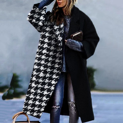 Coat Print Dragon And Phoenix Woolen Limorista