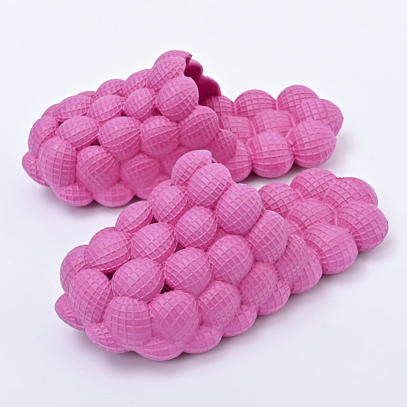 New Summer Fashion Massage Mesh Bubble Bathroom Slides Home Indoor Anti-Skid Shoes Limorista