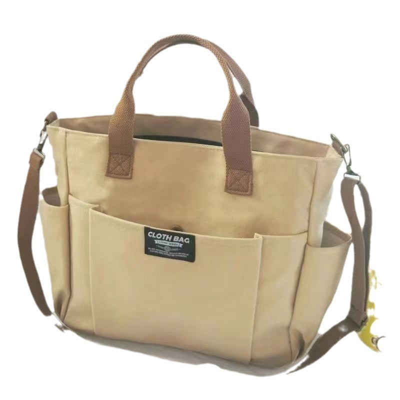 Large Capacity Shoulder Canvas Bag, Commuting Hand Bag Limorista