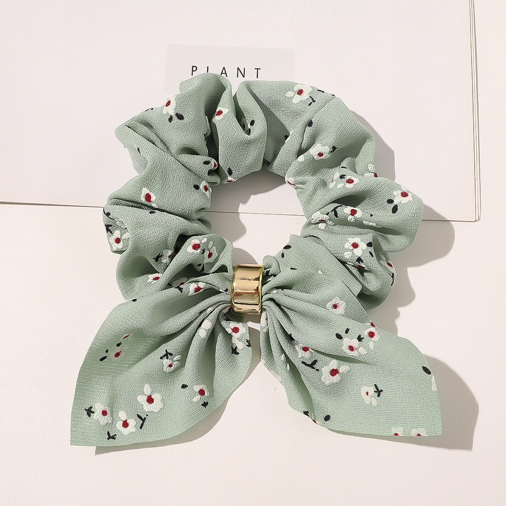Chiffon Metal Buckle Large Intestine Ring Female OL Hair Accessories Limorista
