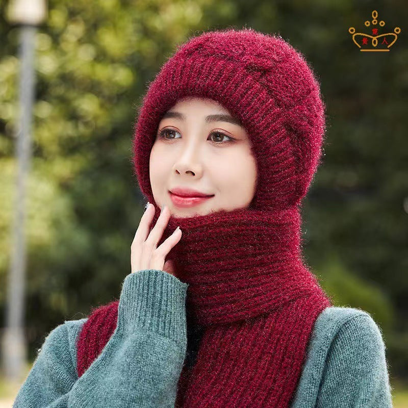 Hat Scarf Thickened Warm-keeping And Cold-proof Snow Hat Limorista