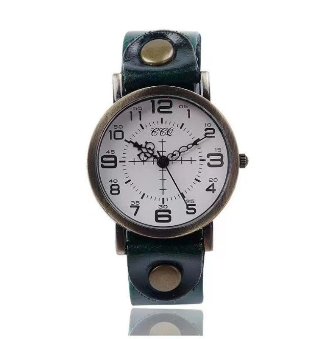 Belt Retro Neutral Watch European And American Digital Women&