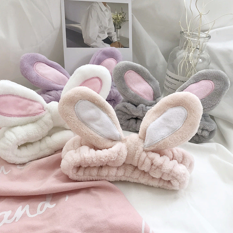 Rabbit Ear Washing Makeup Headband Limorista