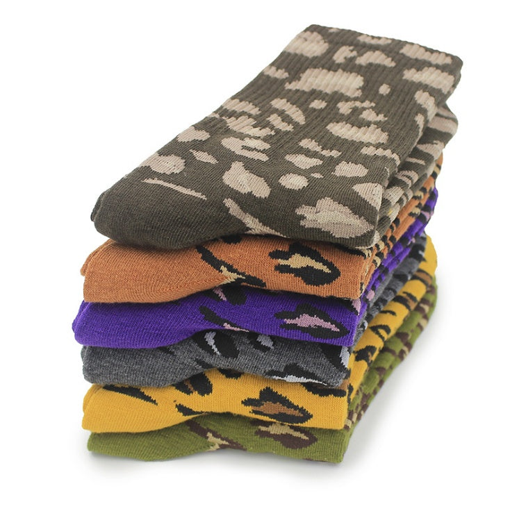 Leopard socks, female leopard, personality, tide, autumn and winter, Korean version, stockings Limorista