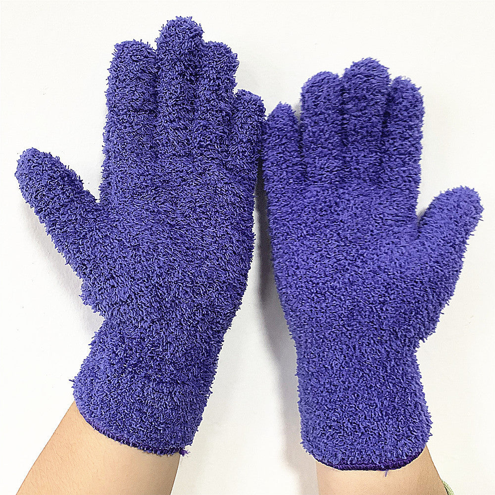 Half Velvet Comfortable Fine Fiber Dust Gloves Limorista