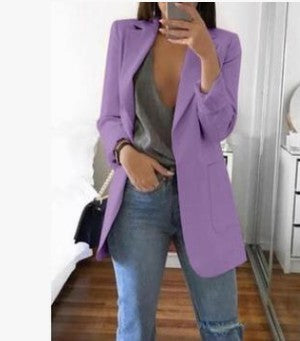 Long sleeve solid color cardigan Limorista