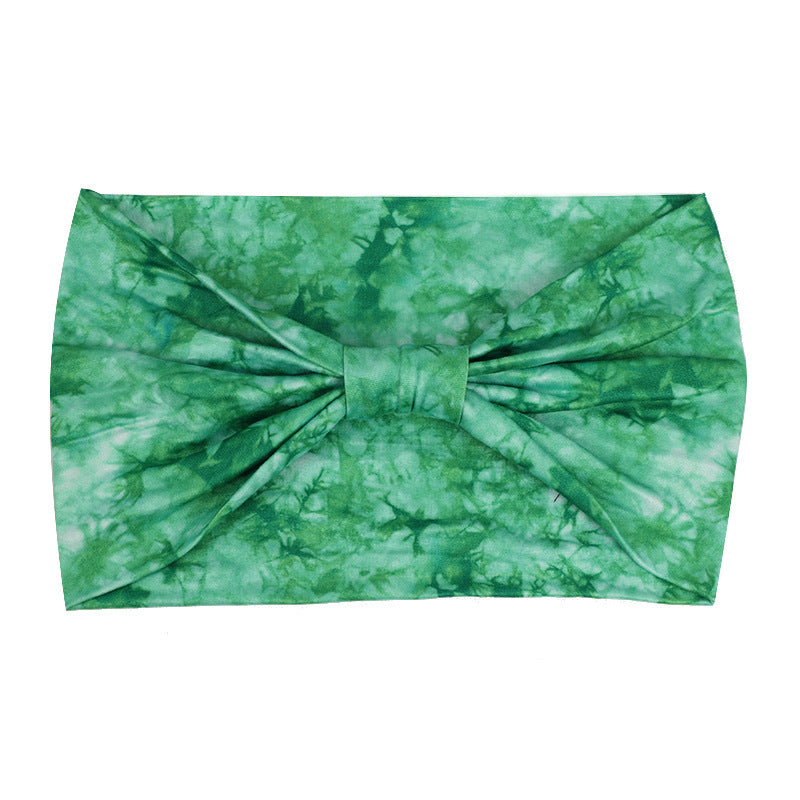 European And American New Tie-dye Sports Sweat-absorbent Hair Band Women&