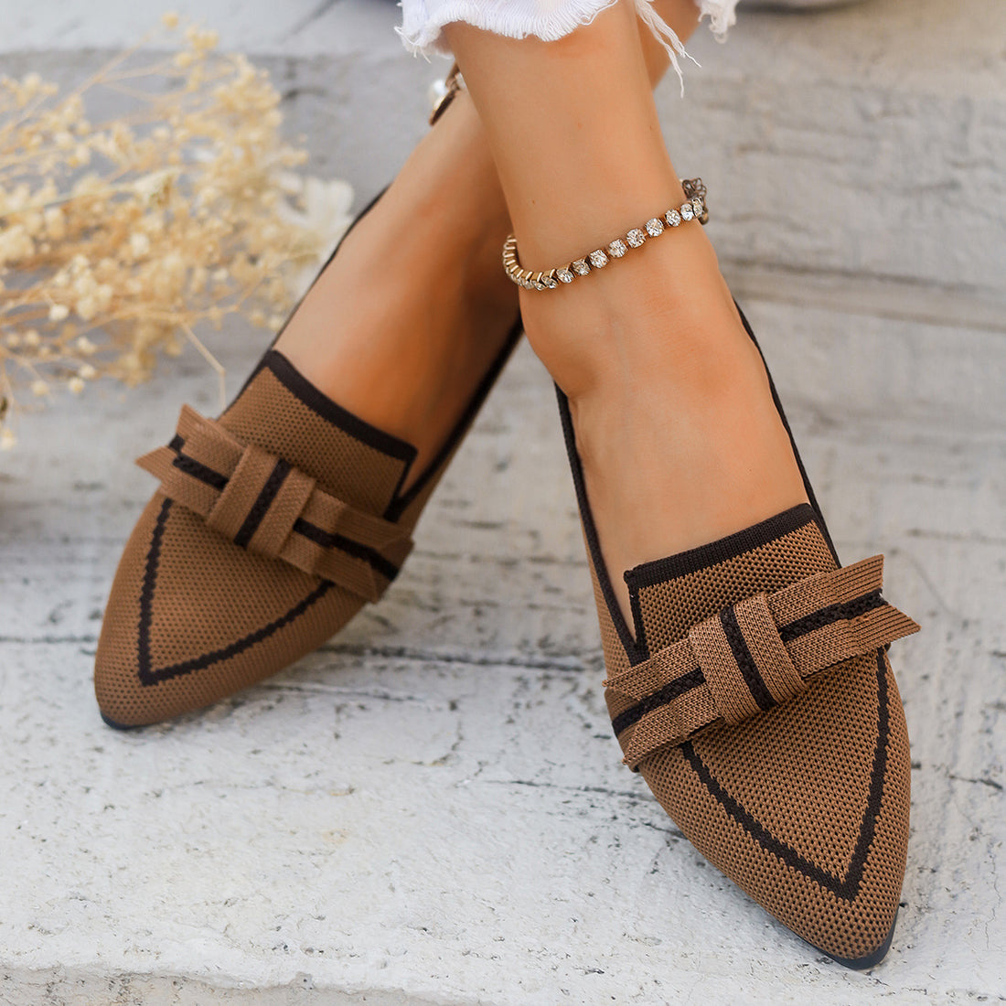 Casual And Comfortable Beautiful Bowknot Popular Element Shoes Limorista