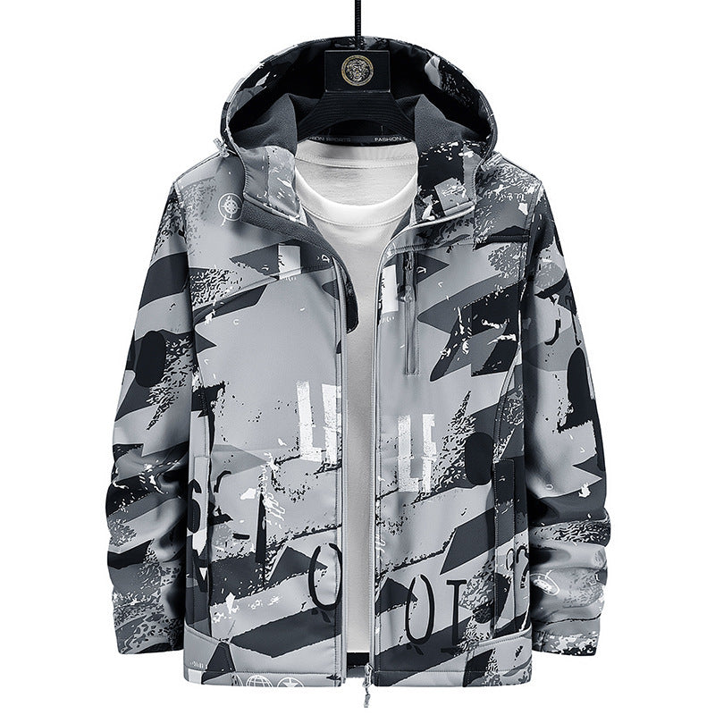 Autumn Couple Outdoor Casual Hooded Jacket Color Matching Limorista