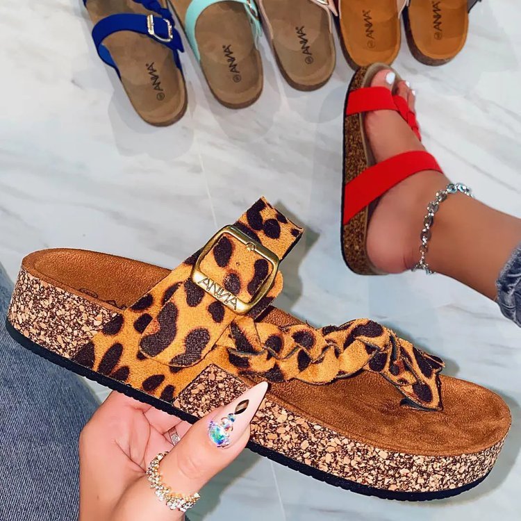 Cork Flip Flops Women Summer Fashion Sandals Limorista