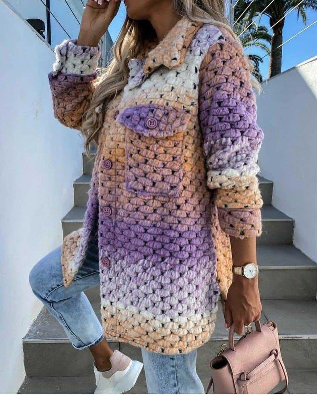 Autumn And Winter New Products Fashion Printed Ladies Woolen Coat Limorista