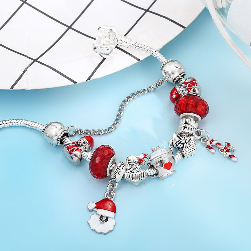 Bracelet DIY Santa Claus Truncheon Pendant Bracelet Limorista