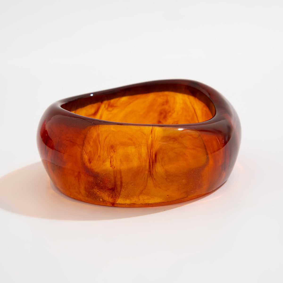 European And American Exaggerated Ins Style Translucent Color Wide Bracelet Limorista