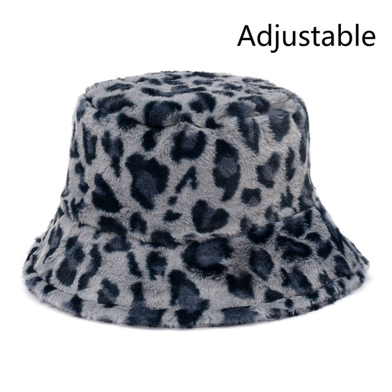Cow Pattern Female Print Korean Fashion Plush Hat Limorista