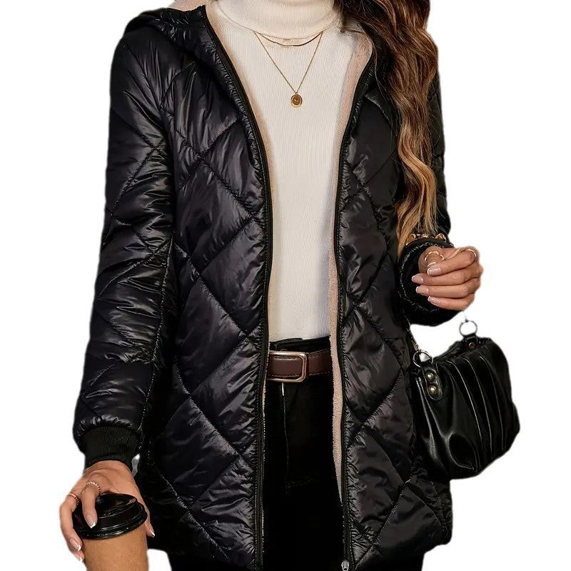 Autumn And Winter Long Sleeves Diamond Lattice Limorista
