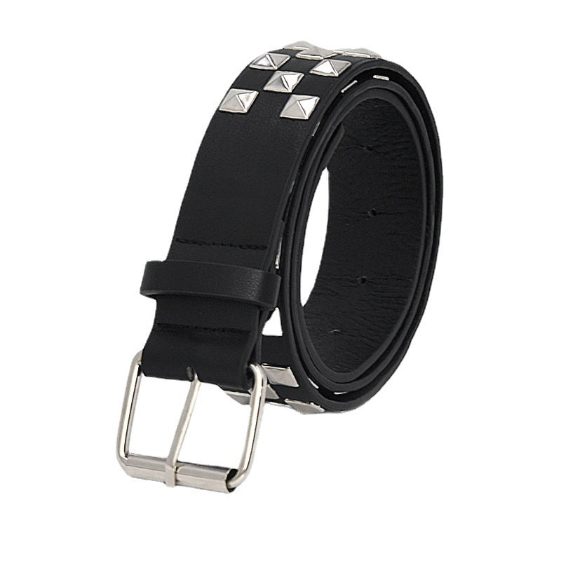 Shiny Pyramid Fashion Rivet Belt For Men&Women&